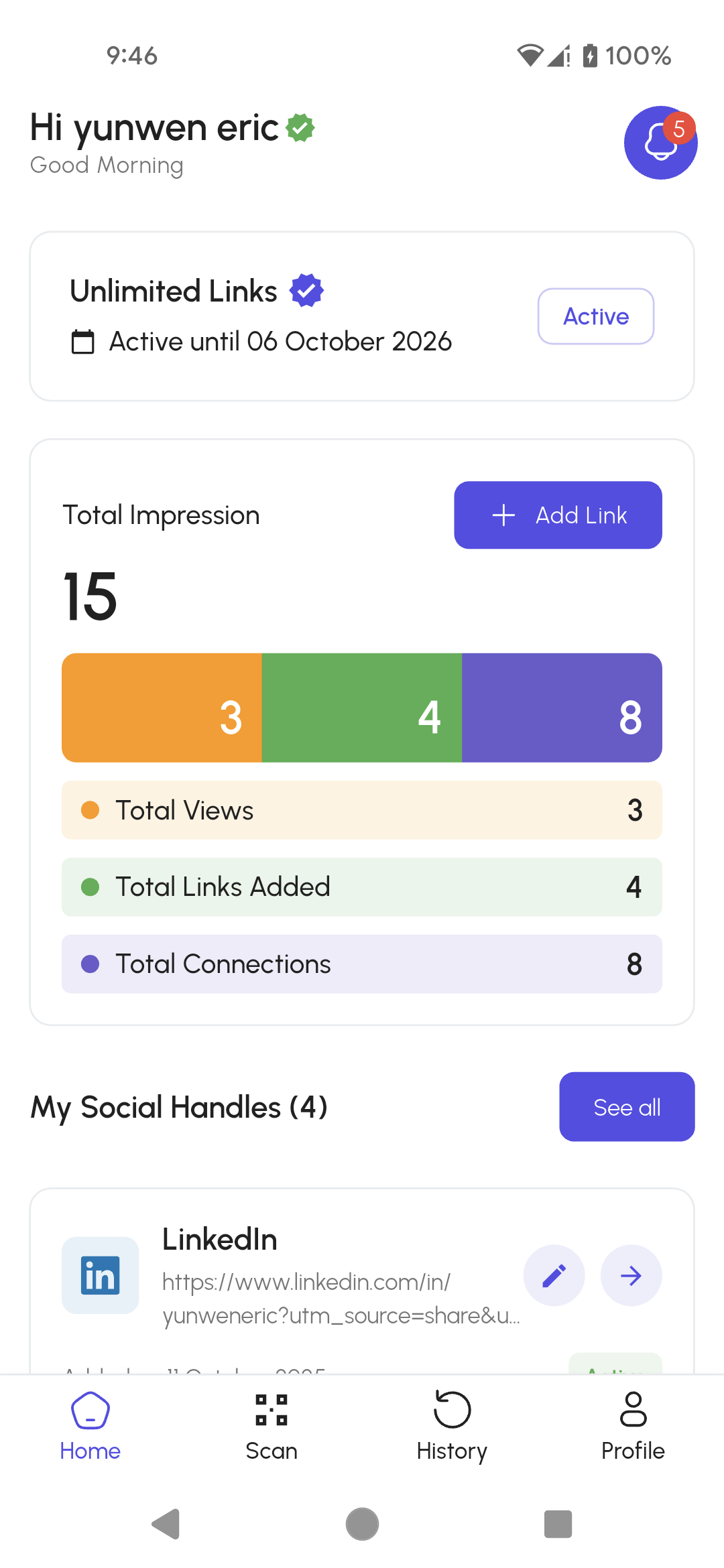 LinkUp App Screenshot 1